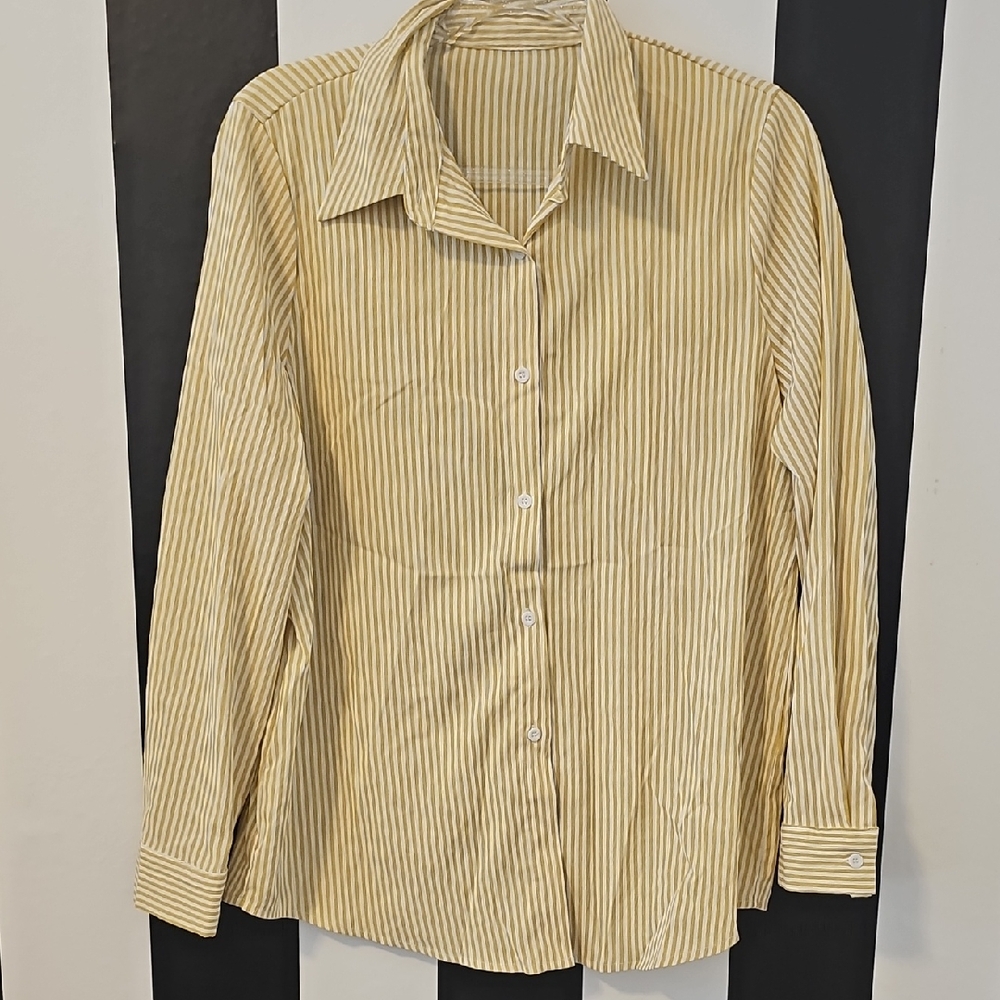 Striped Button-Up Shirt